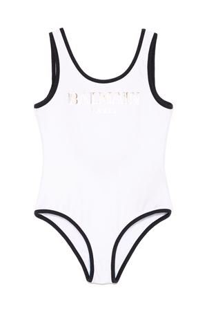 Logo-Print Swimsuit BALMAIN PARIS KIDS | BWCA3DZ0005100OR